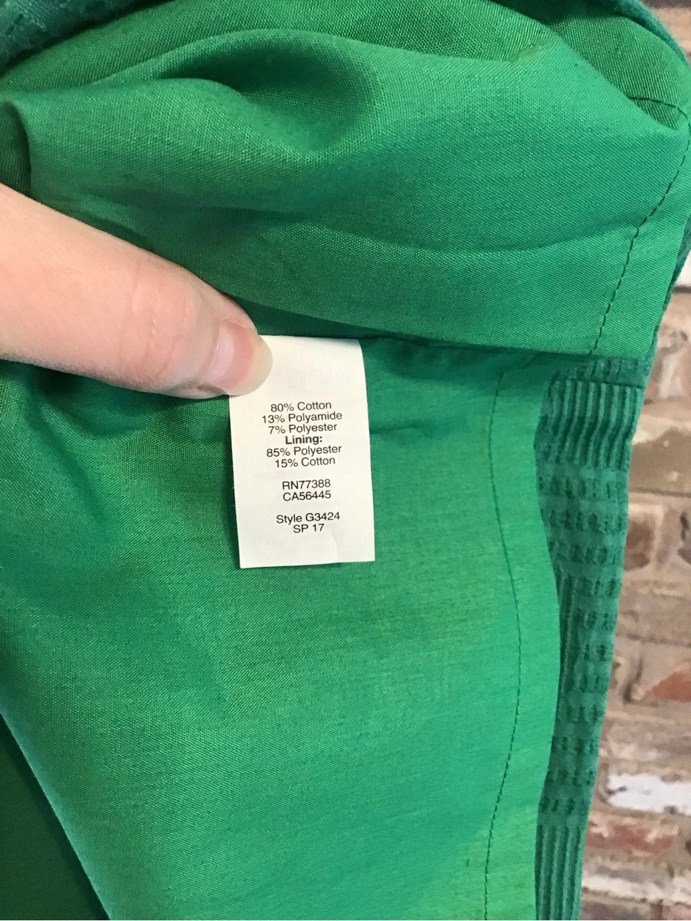 J. CREW Women's Emerald Green V-Neck Fit & Flare Pleated Knee Length Dress 14